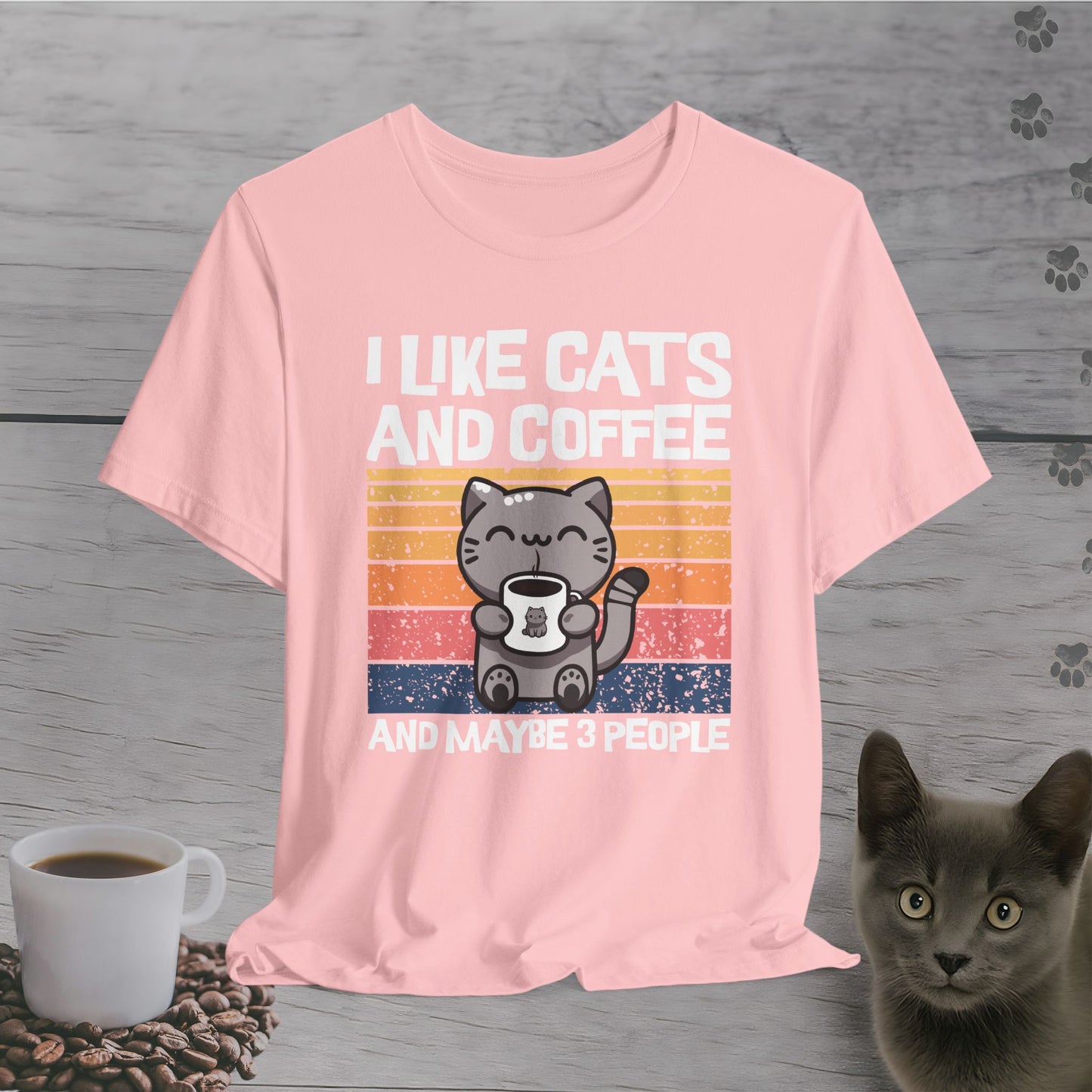 I Like Cats and Coffee T-Shirt