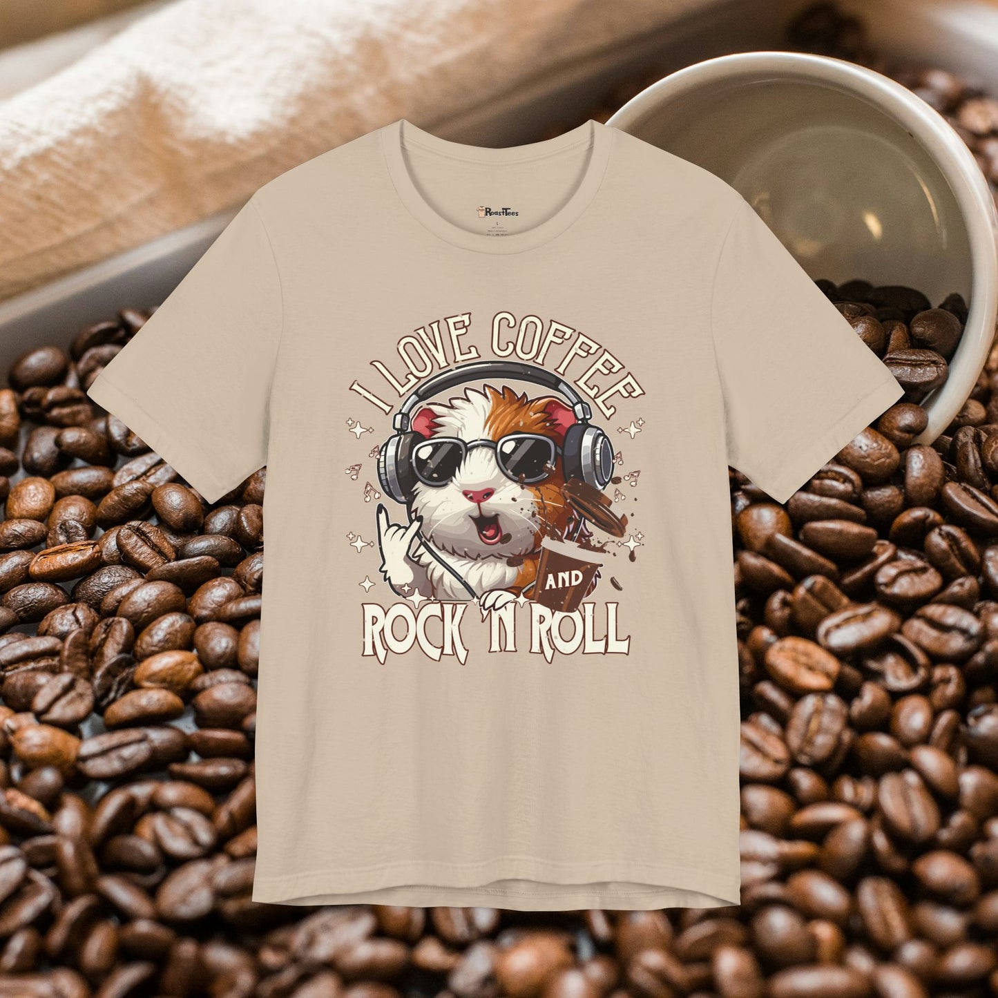 I Love Coffee and Rock 'n Roll T-Shirt