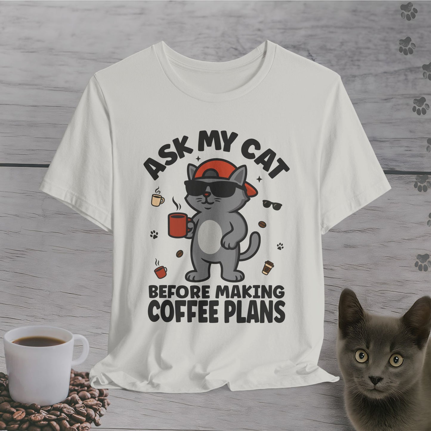 Boss Cat Coffee Rules T-Shirt