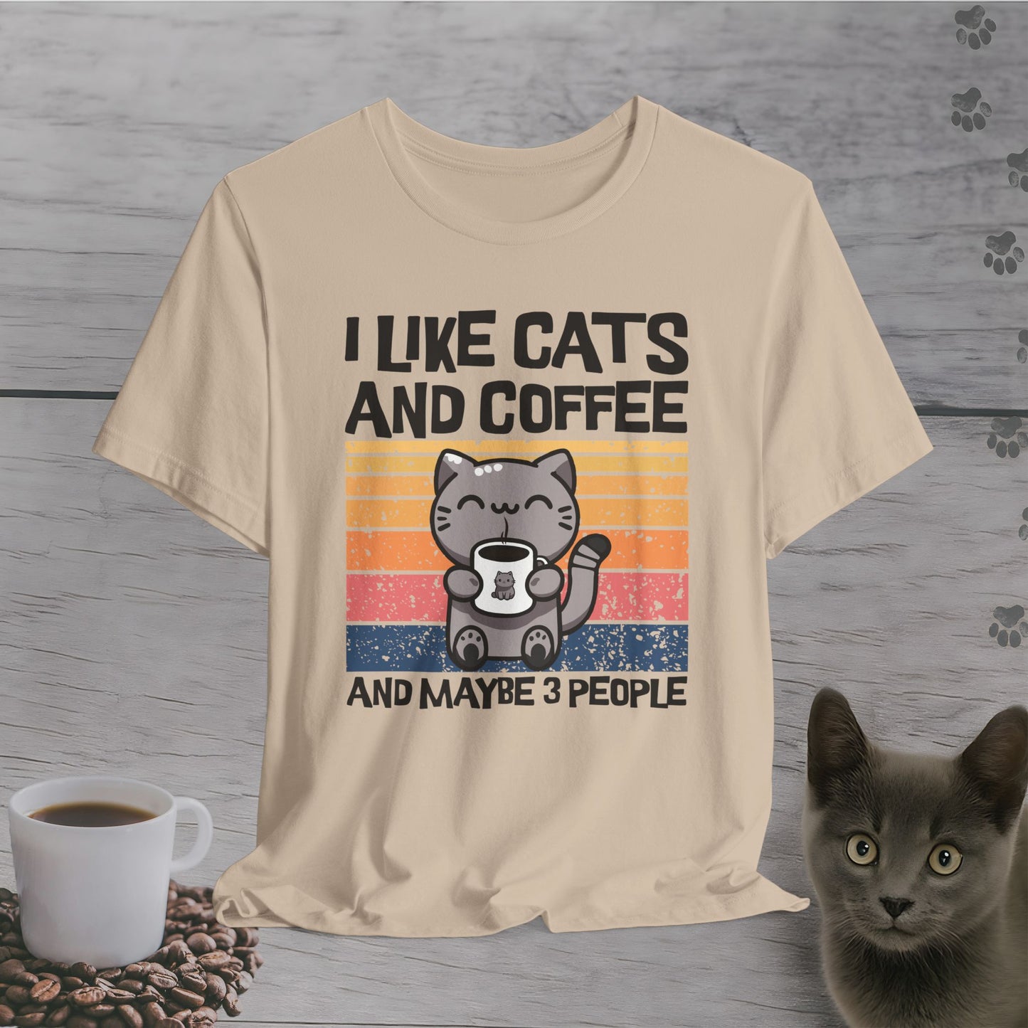 I Like Cats and Coffee T-Shirt