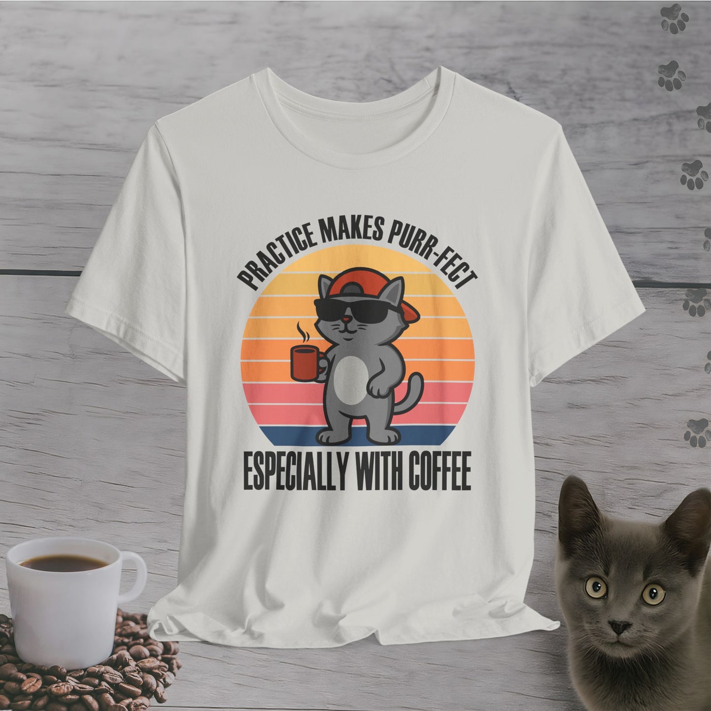 Funny Coffee Makes Purr-fect T-Shirt