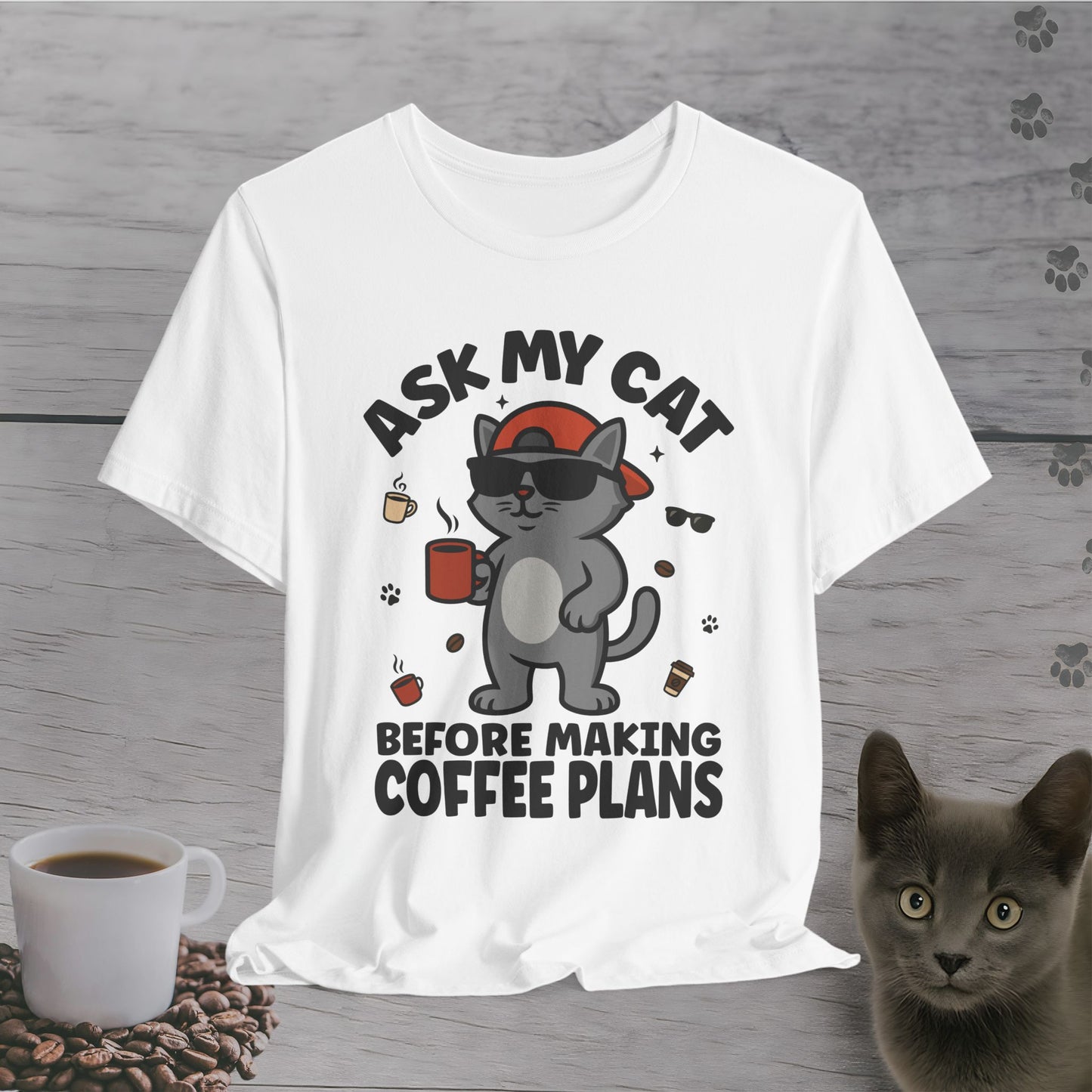 Boss Cat Coffee Rules T-Shirt