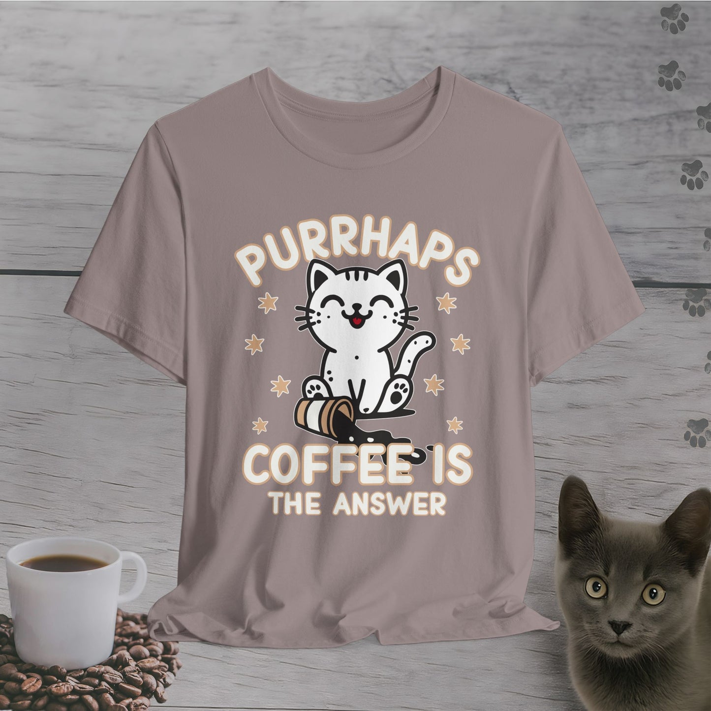 Purrhaps Coffee is The Answer T-Shirt
