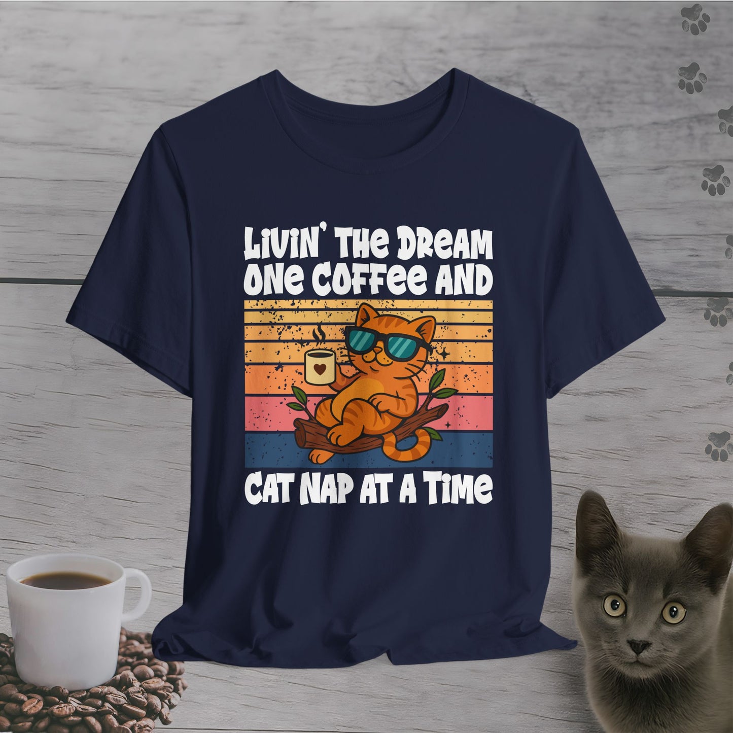 Sip Nap Cat Repeat T-Shirt