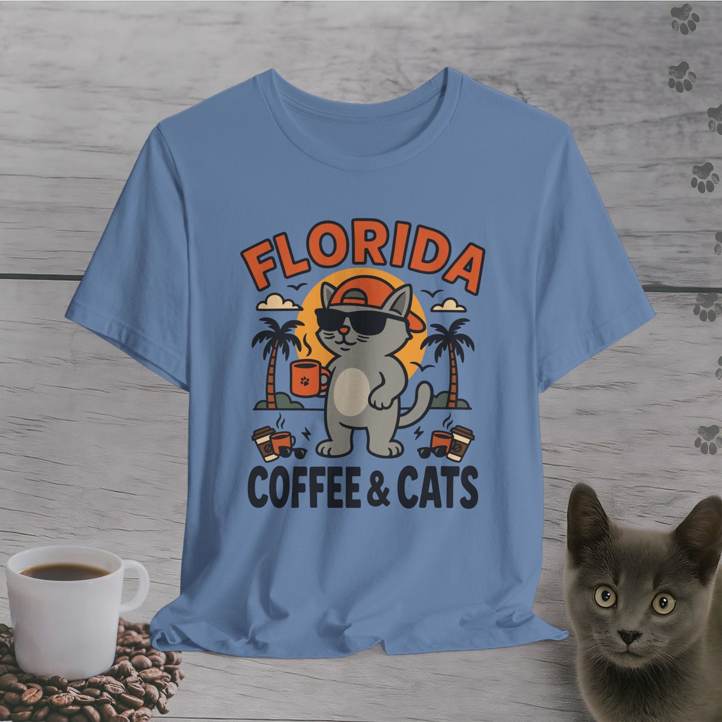 Florida Coffee & Cats T-Shirt