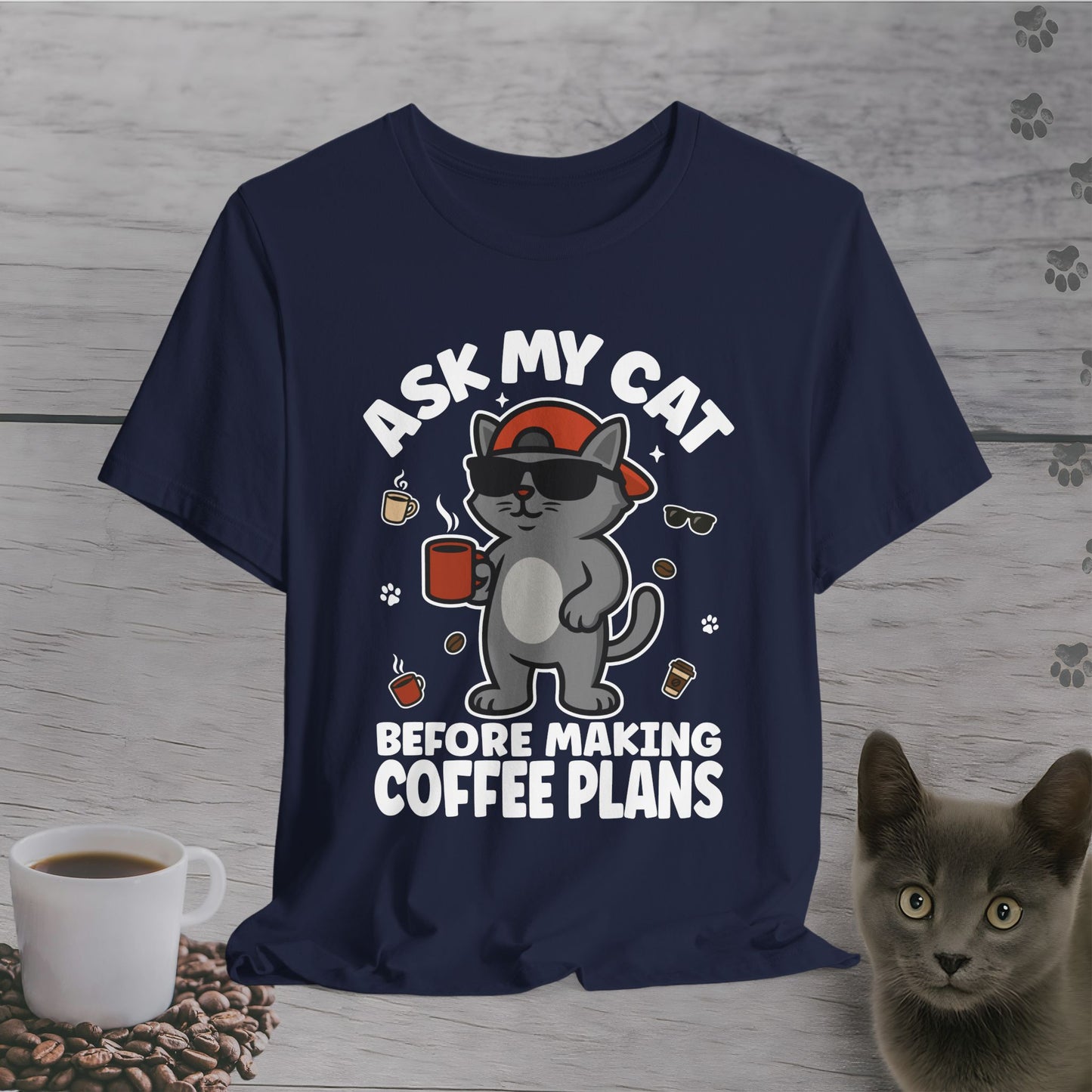 Boss Cat Coffee Rules T-Shirt