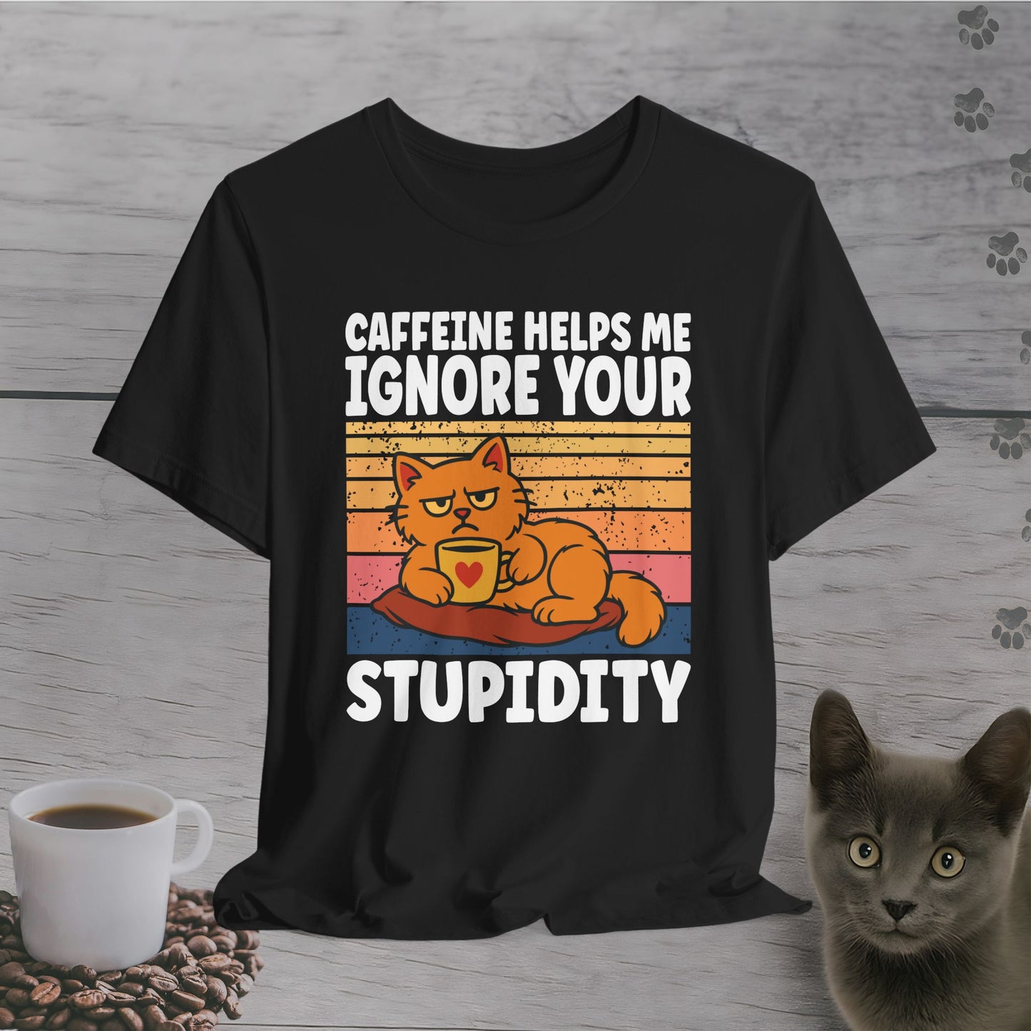 Sarcastic Judgment Cat T-Shirt