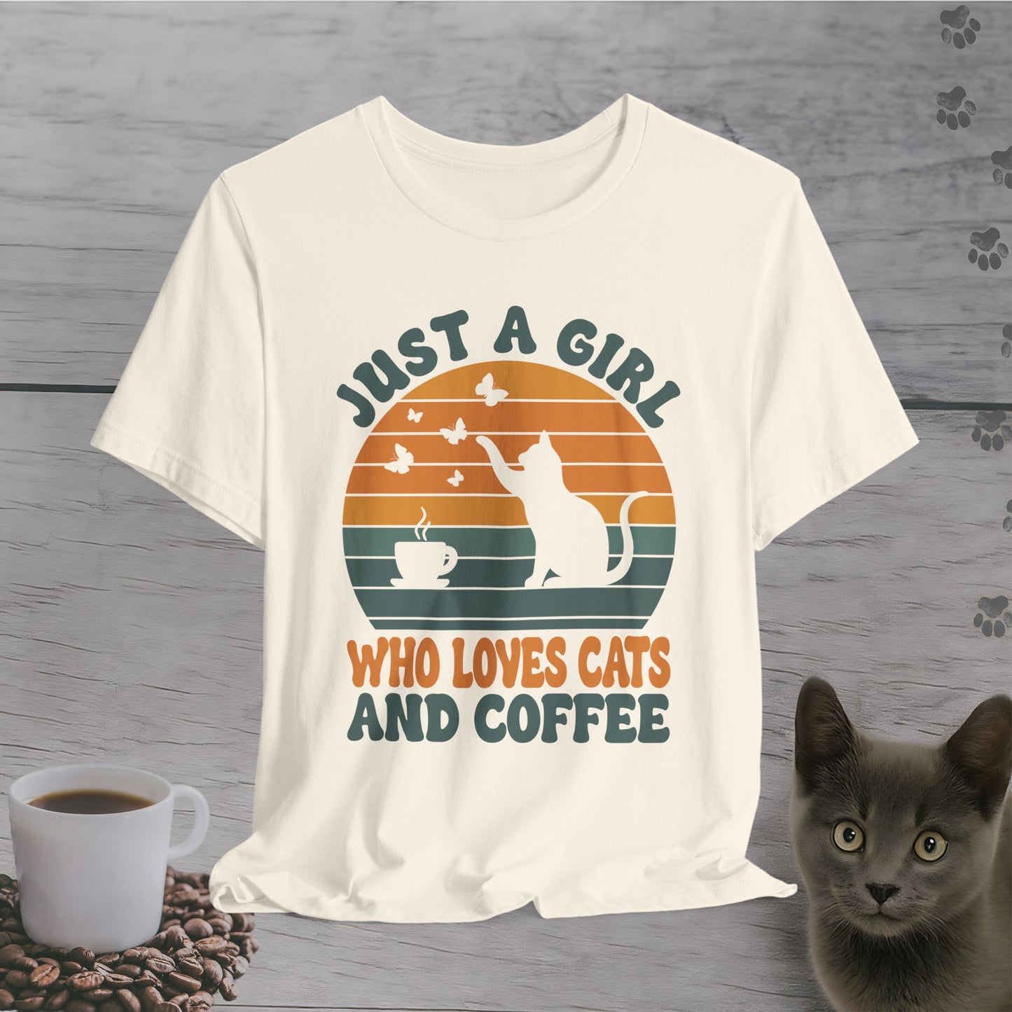 Coffee and Cats Forever T-Shirt