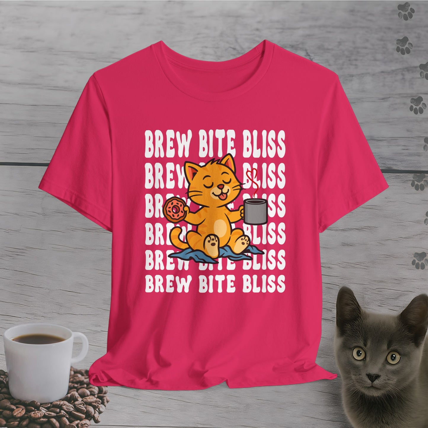 Brew Bite Bliss Cat T-Shirt