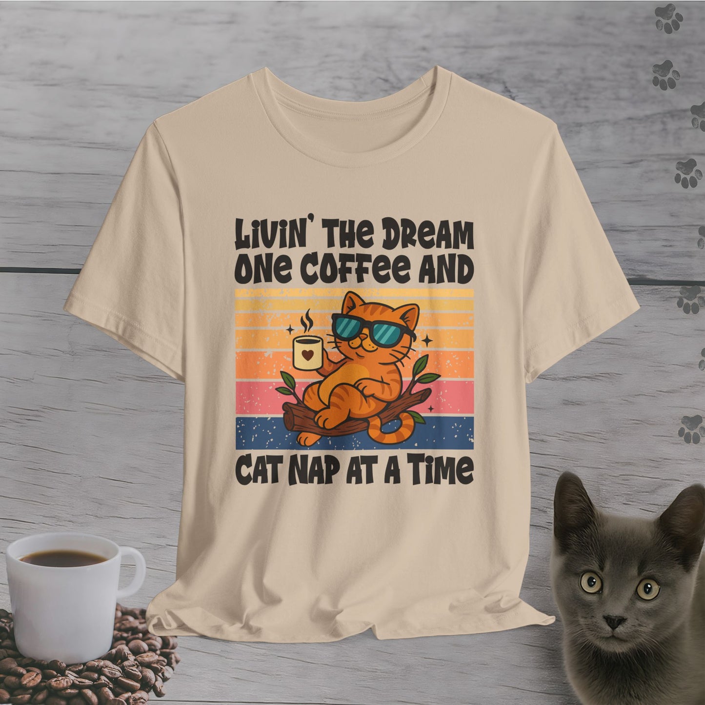 Sip Nap Cat Repeat T-Shirt