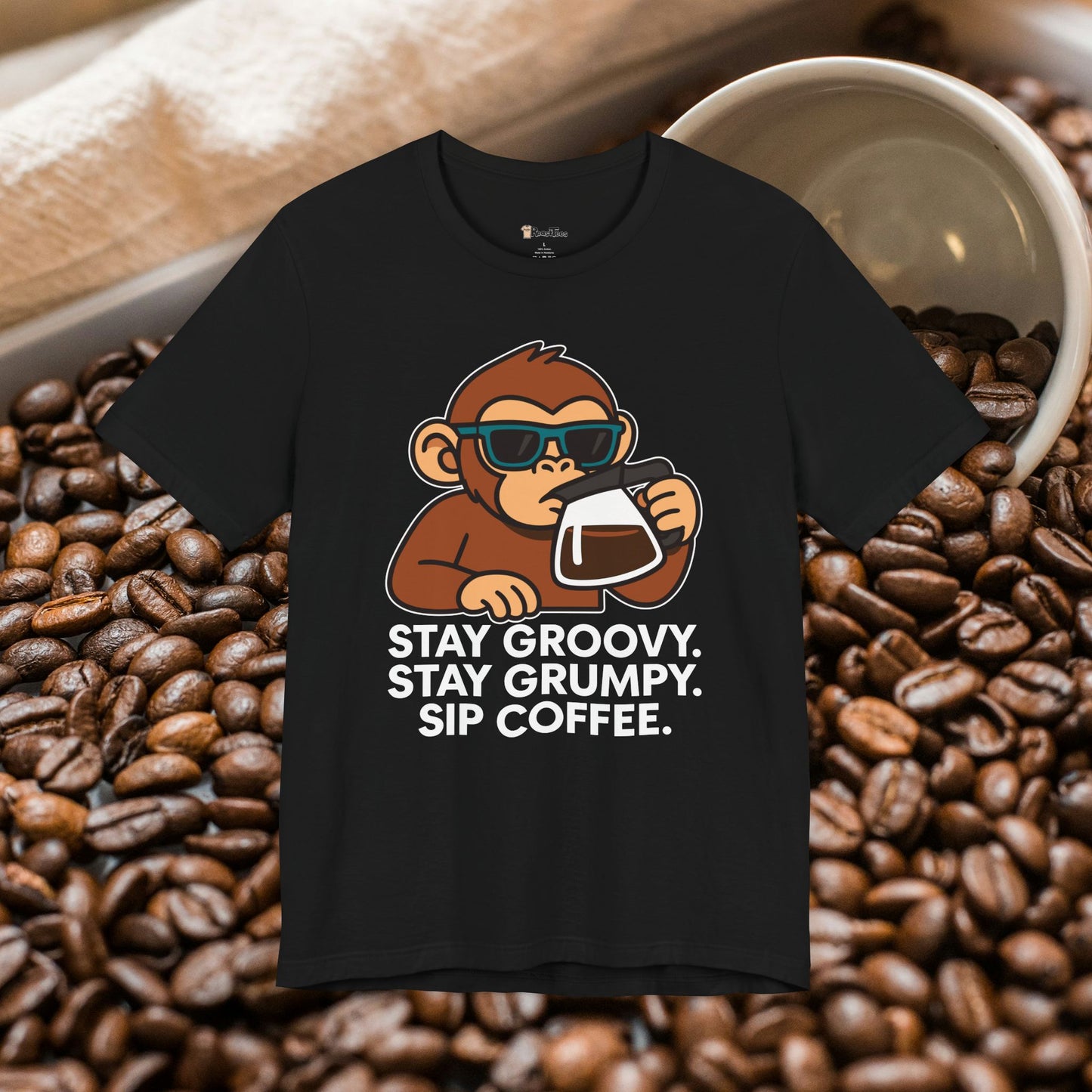 Groovy and Grumpy Coffee T-Shirt