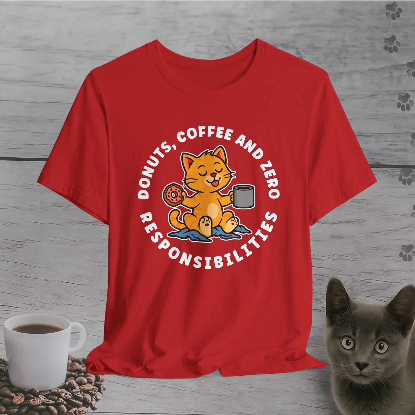 Zero Responsibilities Cat T-Shirt