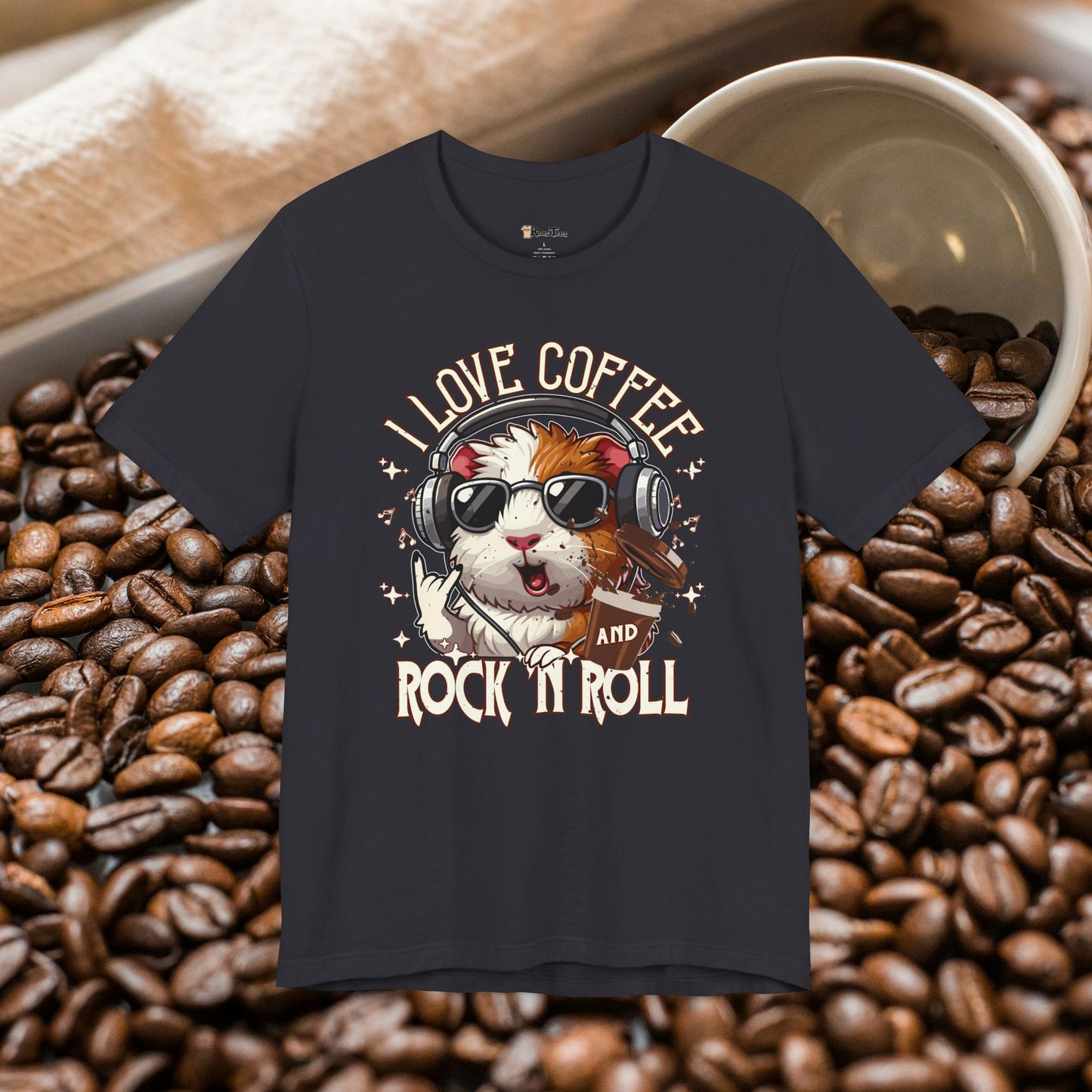 I Love Coffee and Rock 'n Roll T-Shirt