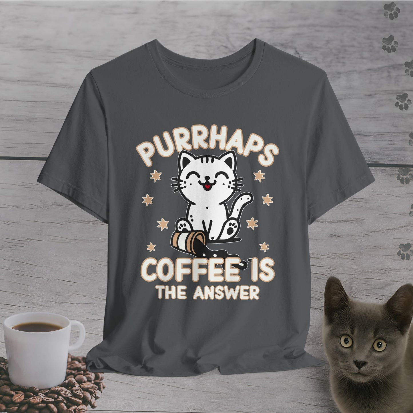 Purrhaps Coffee is The Answer T-Shirt