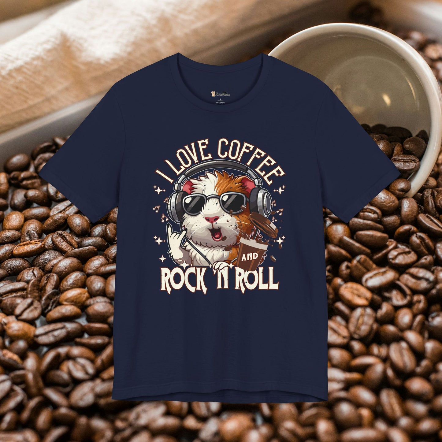 I Love Coffee and Rock 'n Roll T-Shirt