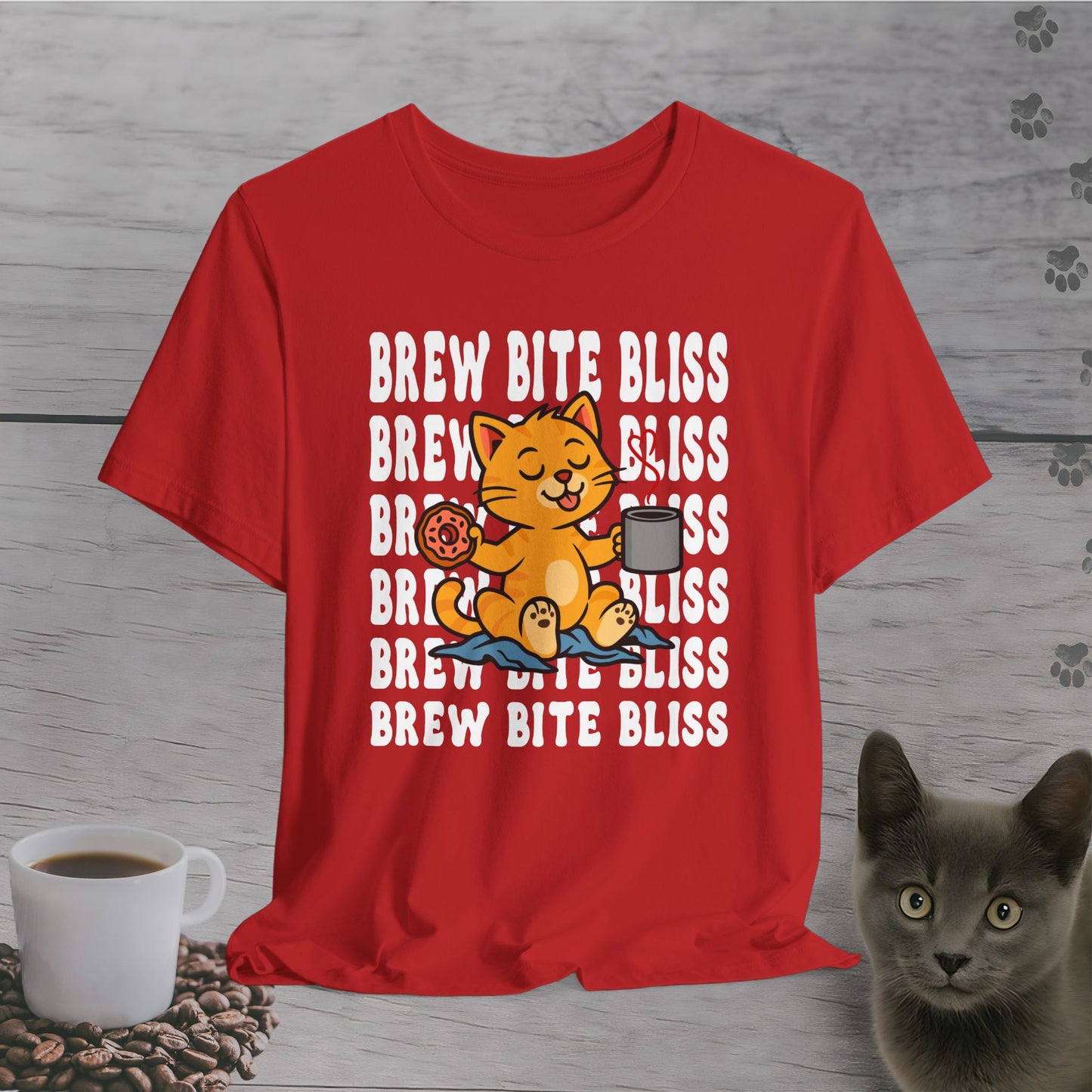 Brew Bite Bliss Cat T-Shirt