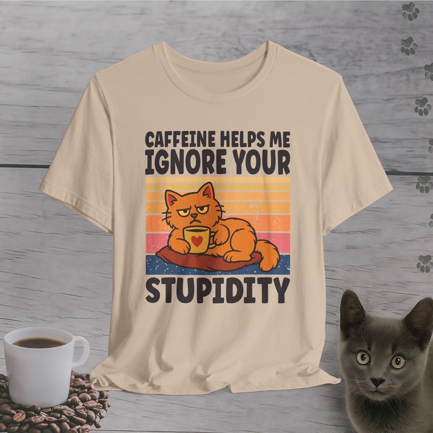 Sarcastic Judgment Cat T-Shirt
