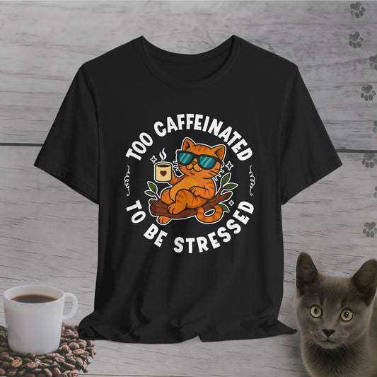 Too Caffeinated Cat T-Shirt
