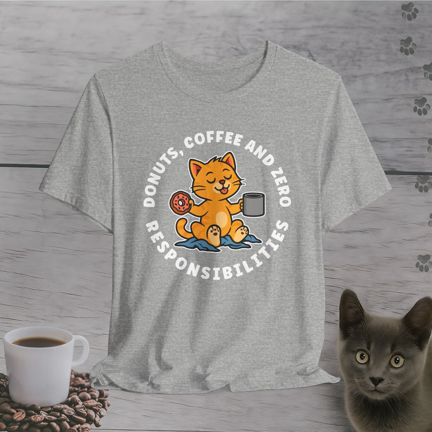 Zero Responsibilities Cat T-Shirt