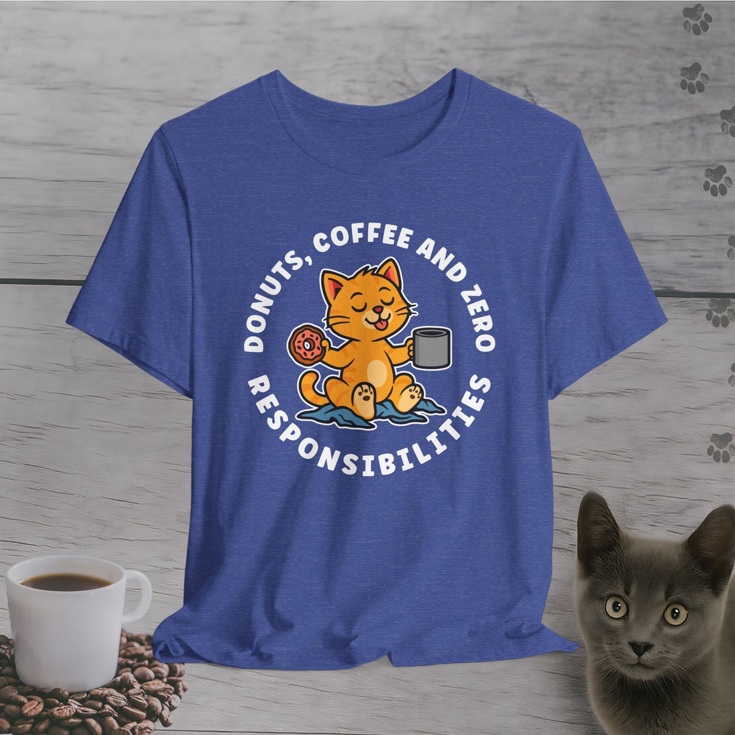 Zero Responsibilities Cat T-Shirt