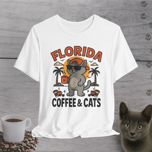 Florida Coffee & Cats T-Shirt