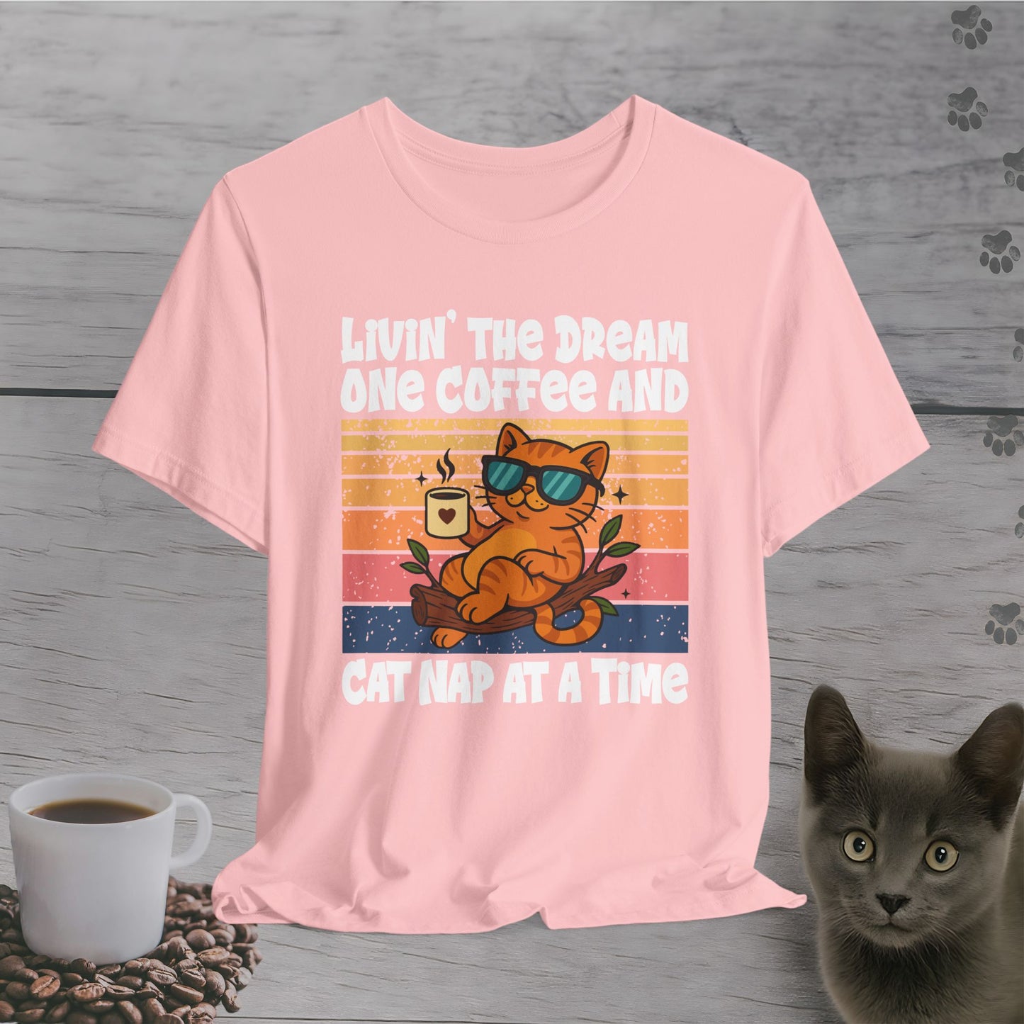 Sip Nap Cat Repeat T-Shirt