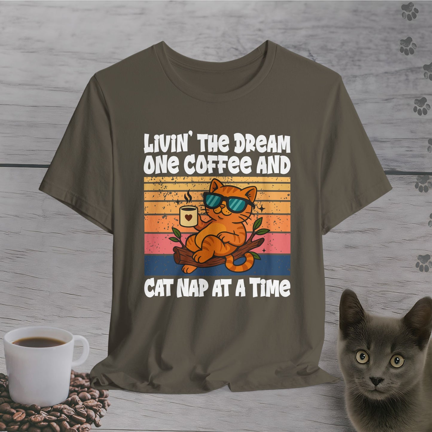 Sip Nap Cat Repeat T-Shirt