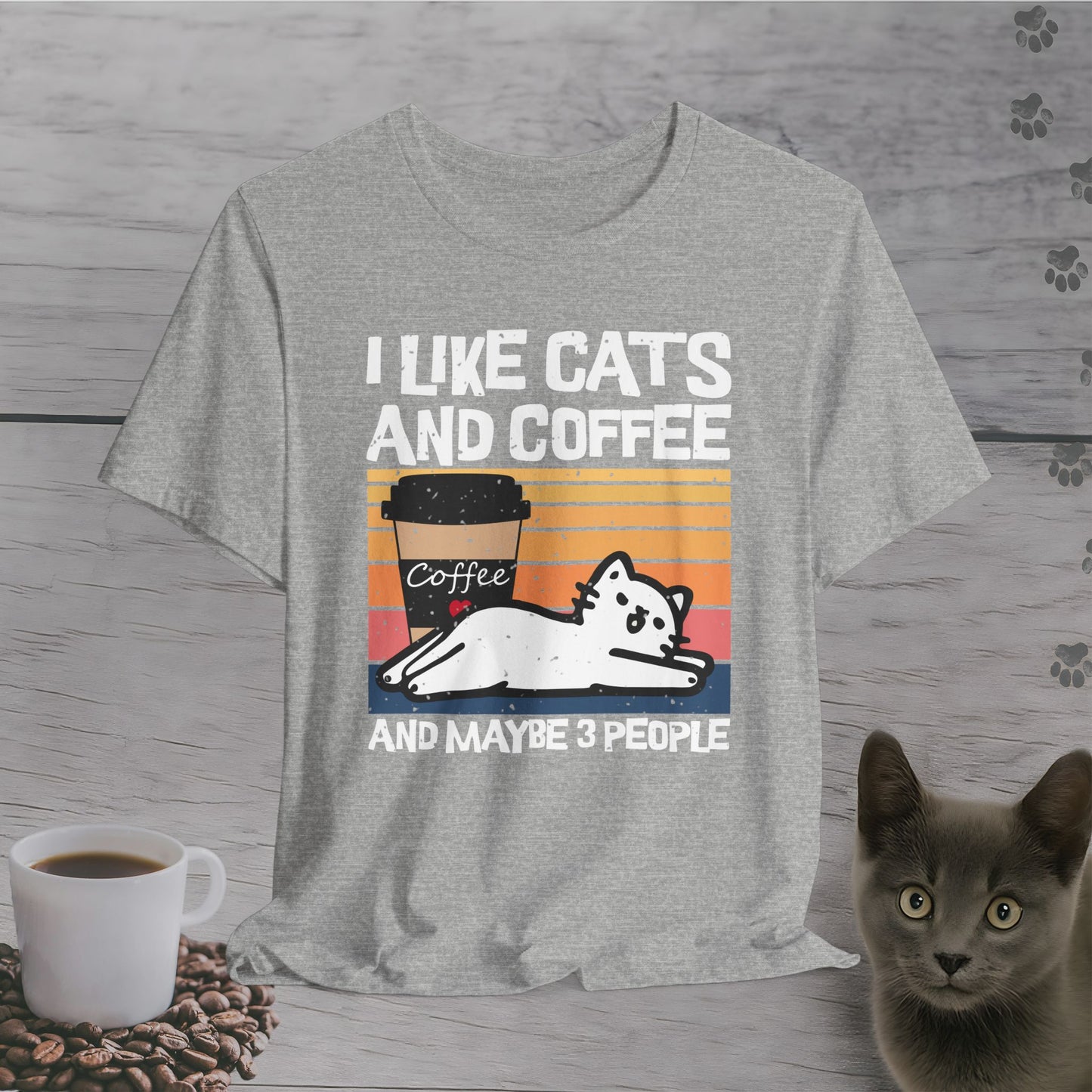 Funny I Likes Cats and Coffee T-Shirt