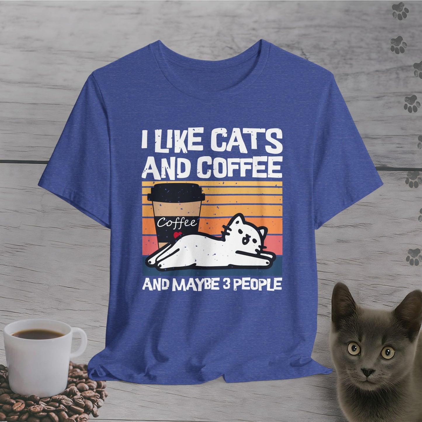 Funny I Likes Cats and Coffee T-Shirt