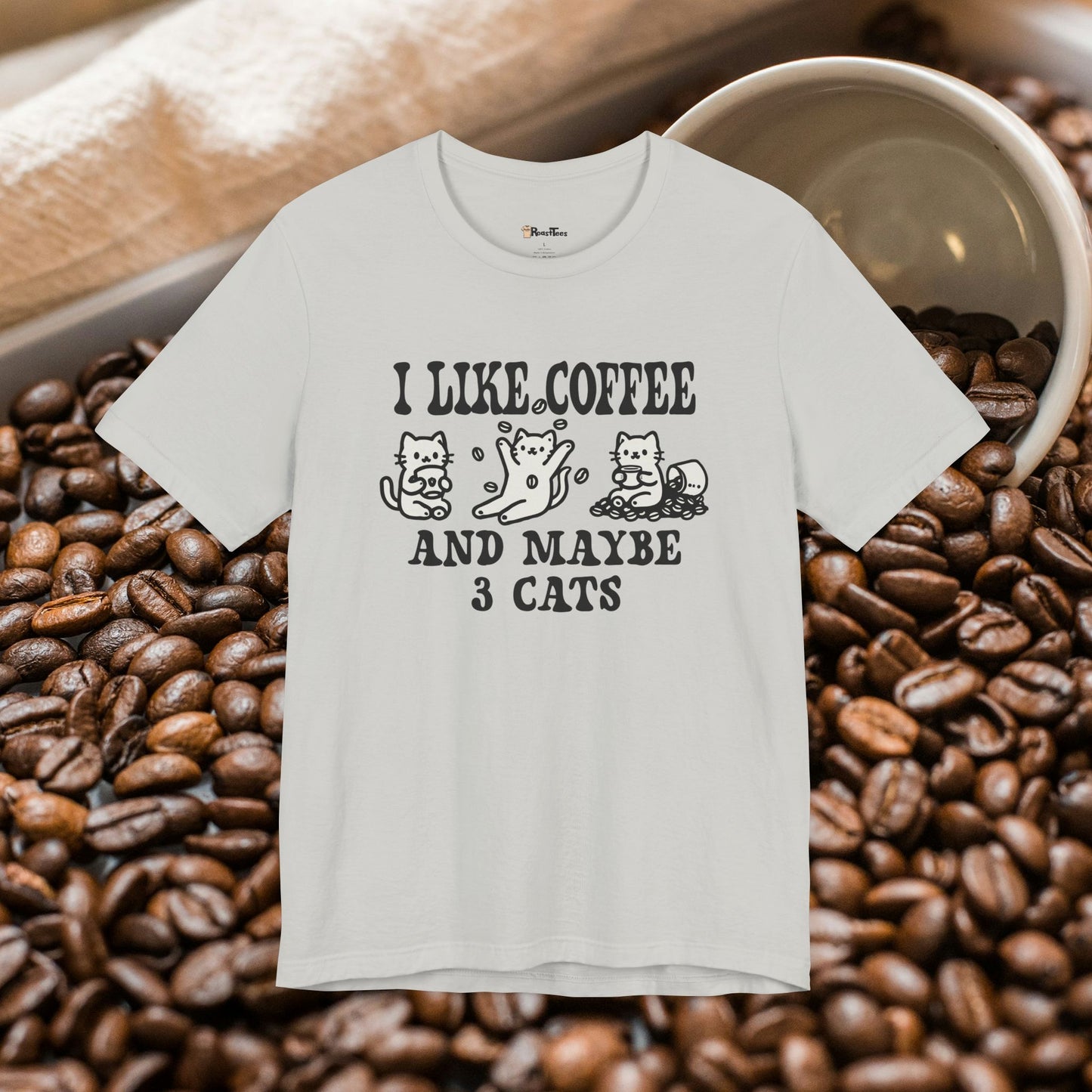 I Like Coffee and Maybe 3 Cats T-Shirt