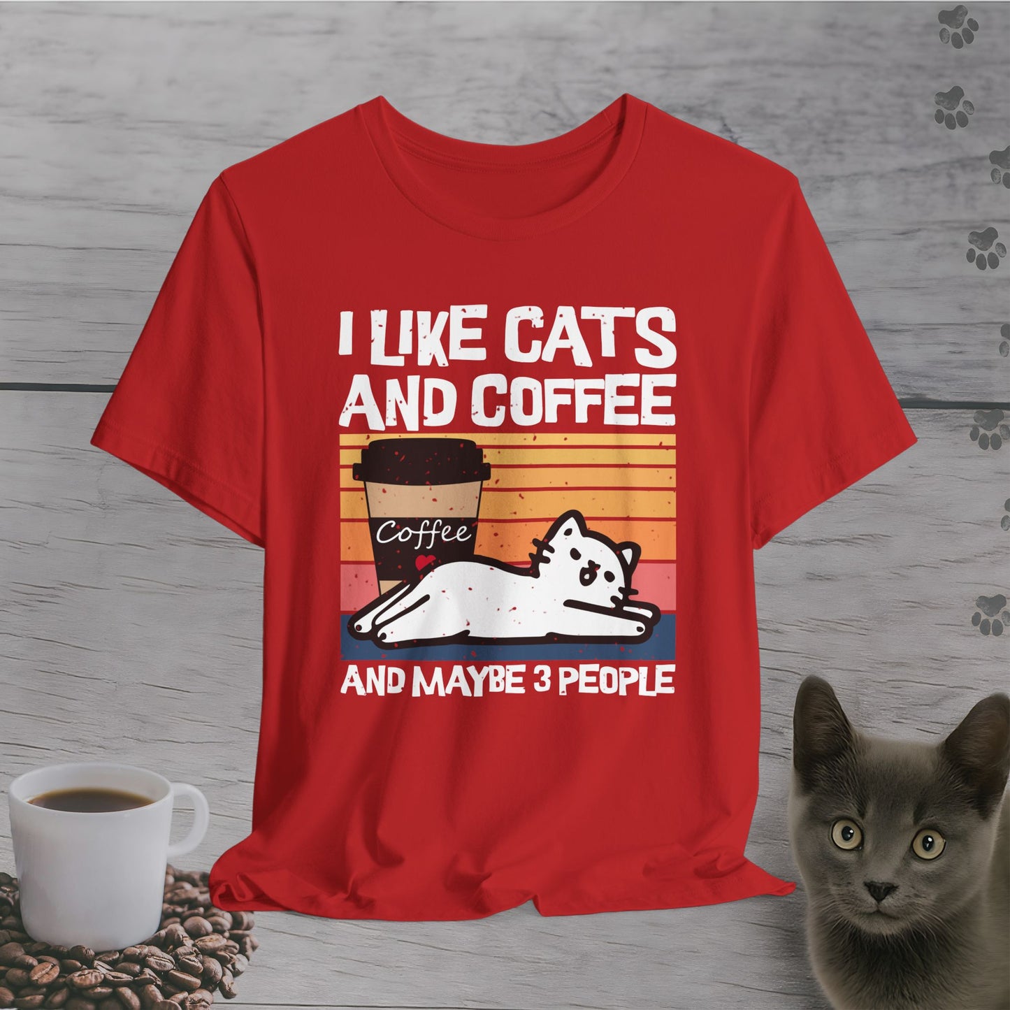 Funny I Likes Cats and Coffee T-Shirt