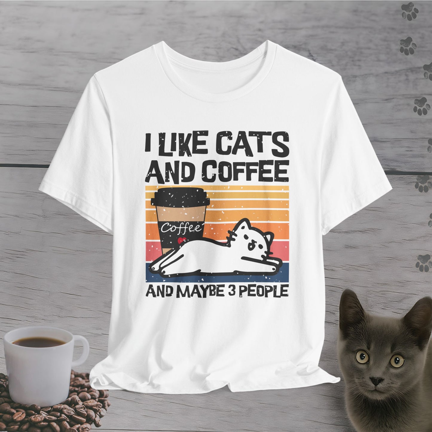 Funny I Likes Cats and Coffee T-Shirt