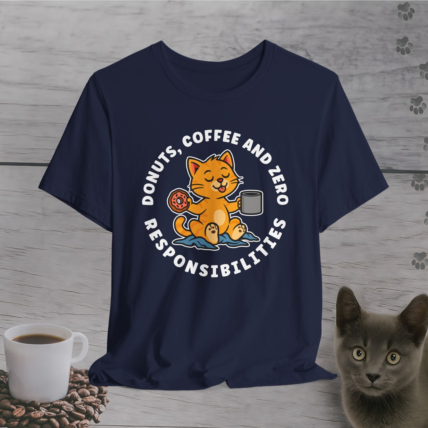 Zero Responsibilities Cat T-Shirt