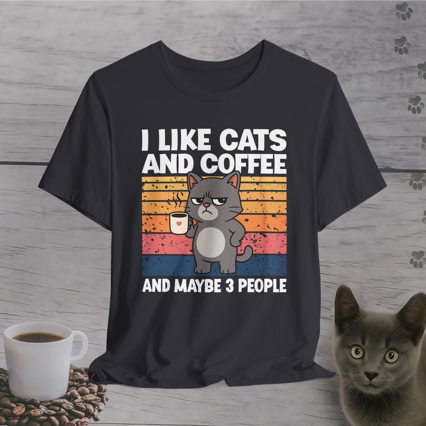 Maybe 3 People Cat T-Shirt