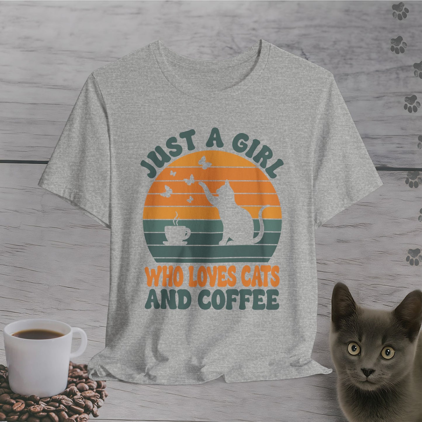 Coffee and Cats Forever T-Shirt