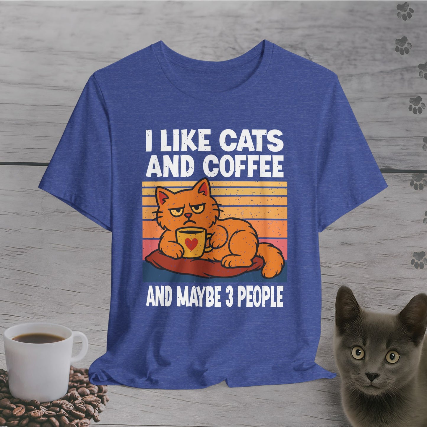 Cats, Coffee, and Select Humans T-Shirt