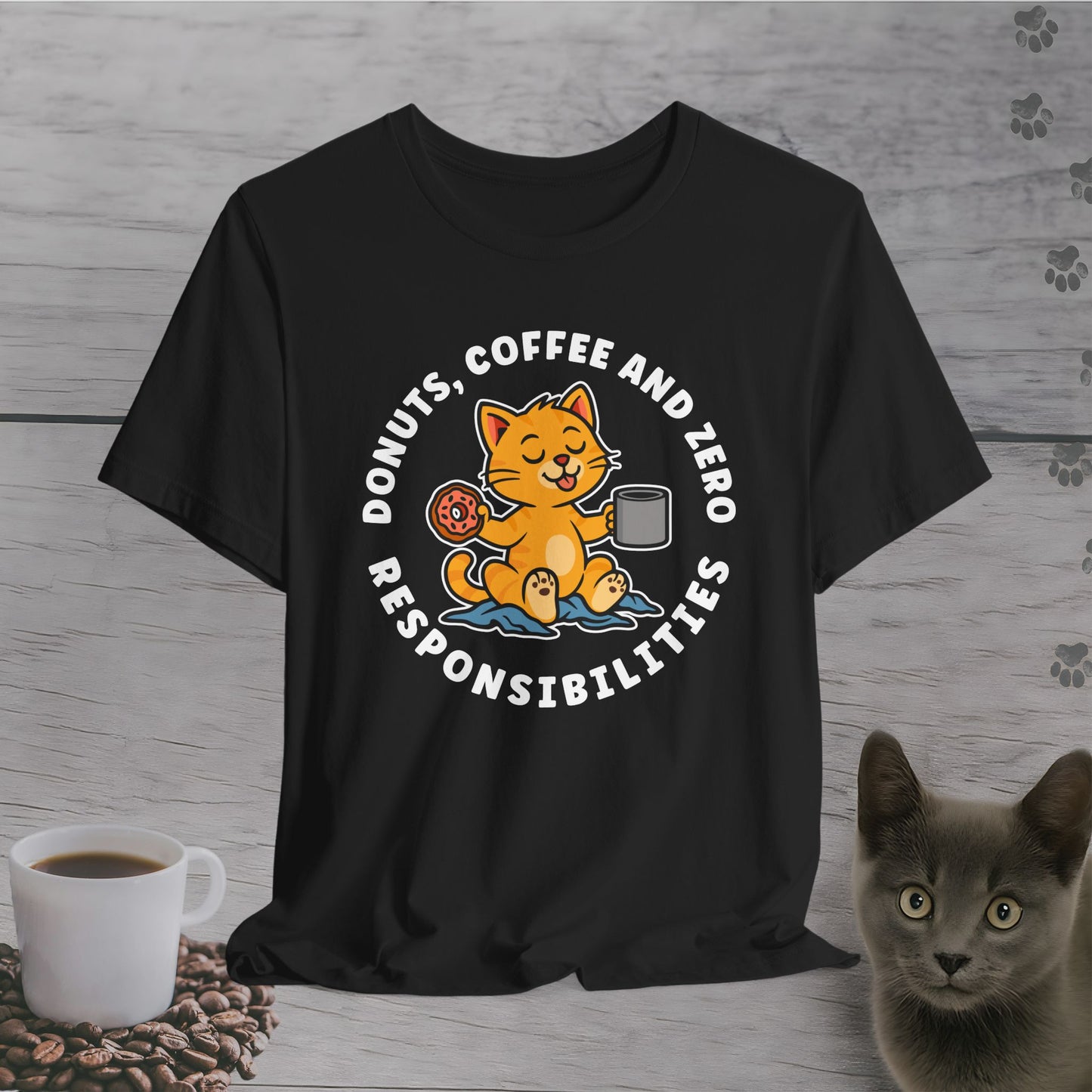 Zero Responsibilities Cat T-Shirt