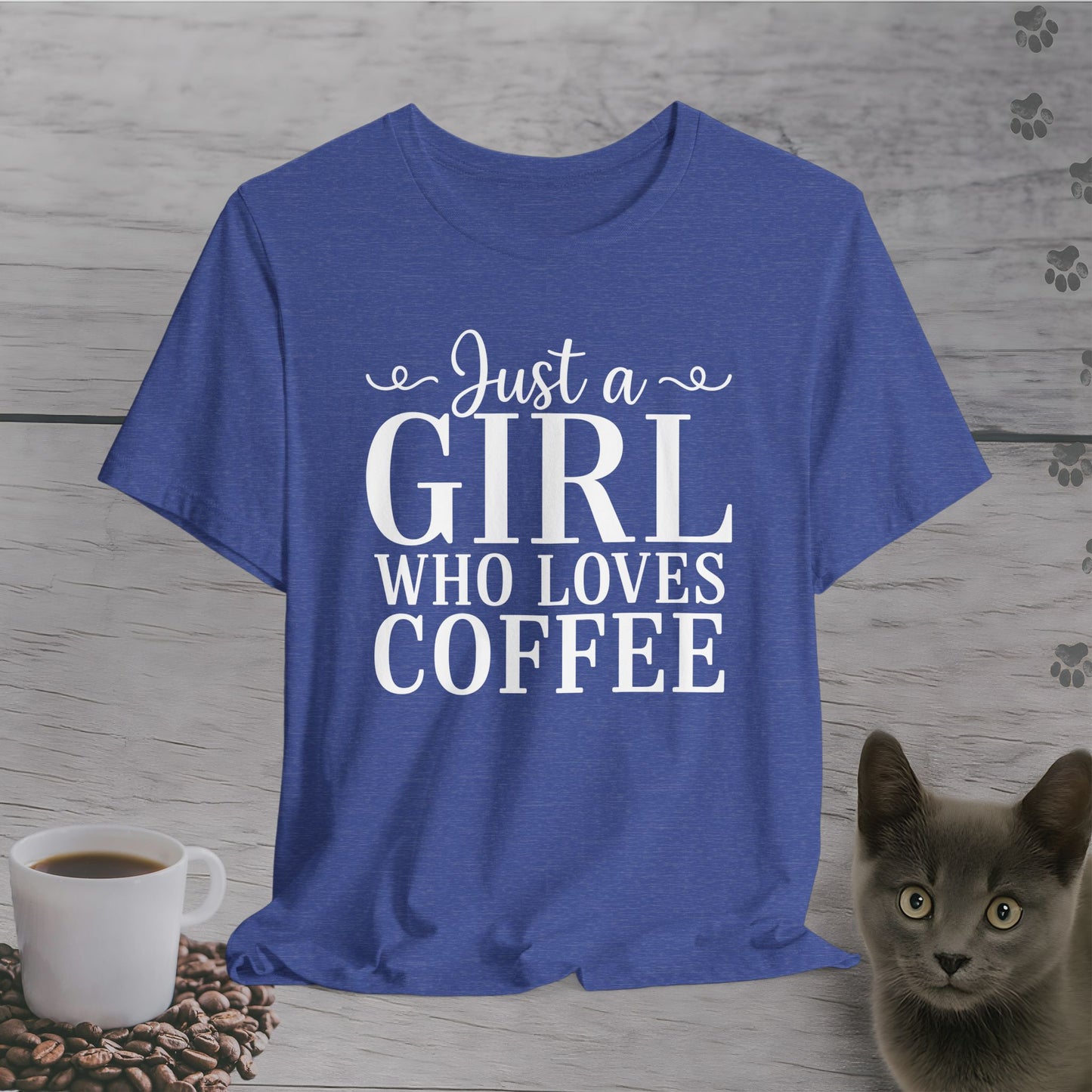 Simple Just a Girl Who Loves Coffee T-Shirt