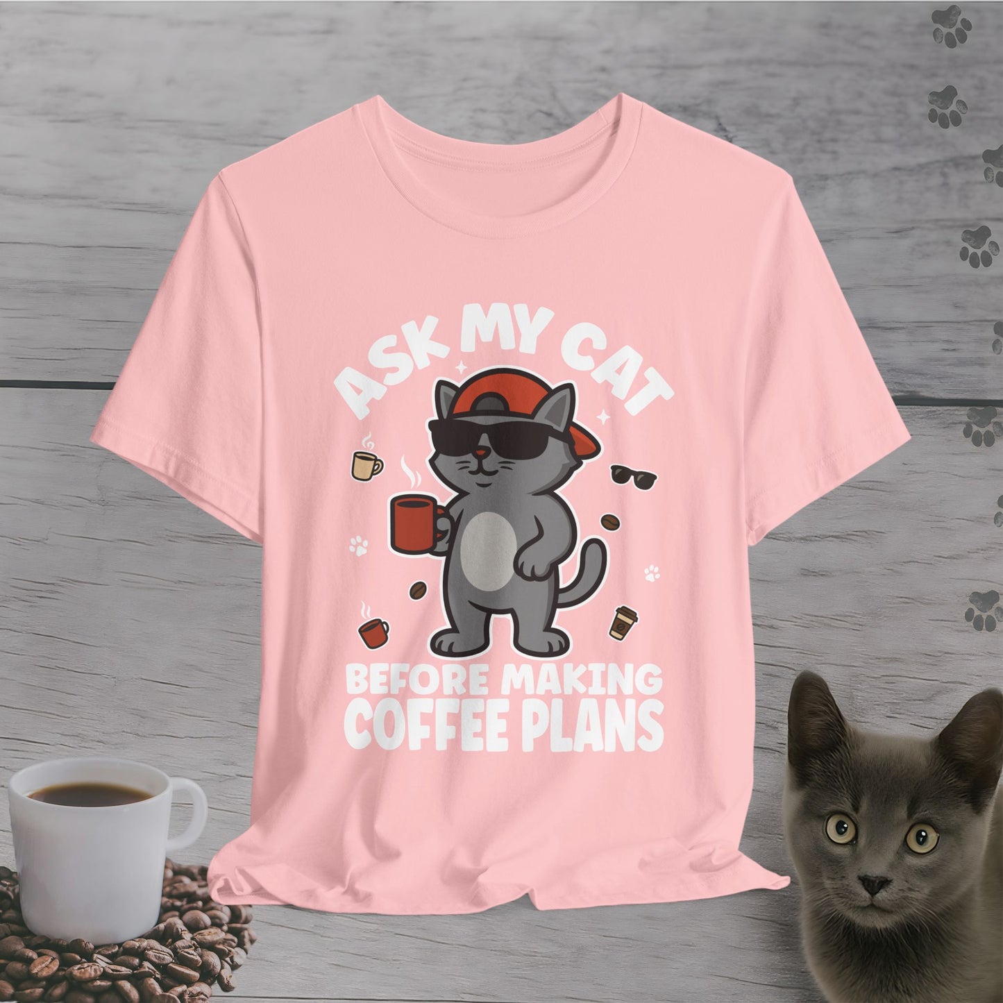 Boss Cat Coffee Rules T-Shirt
