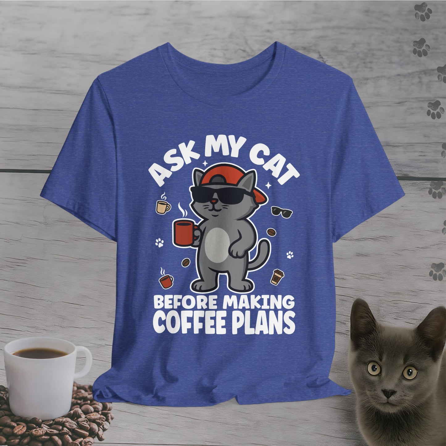 Boss Cat Coffee Rules T-Shirt