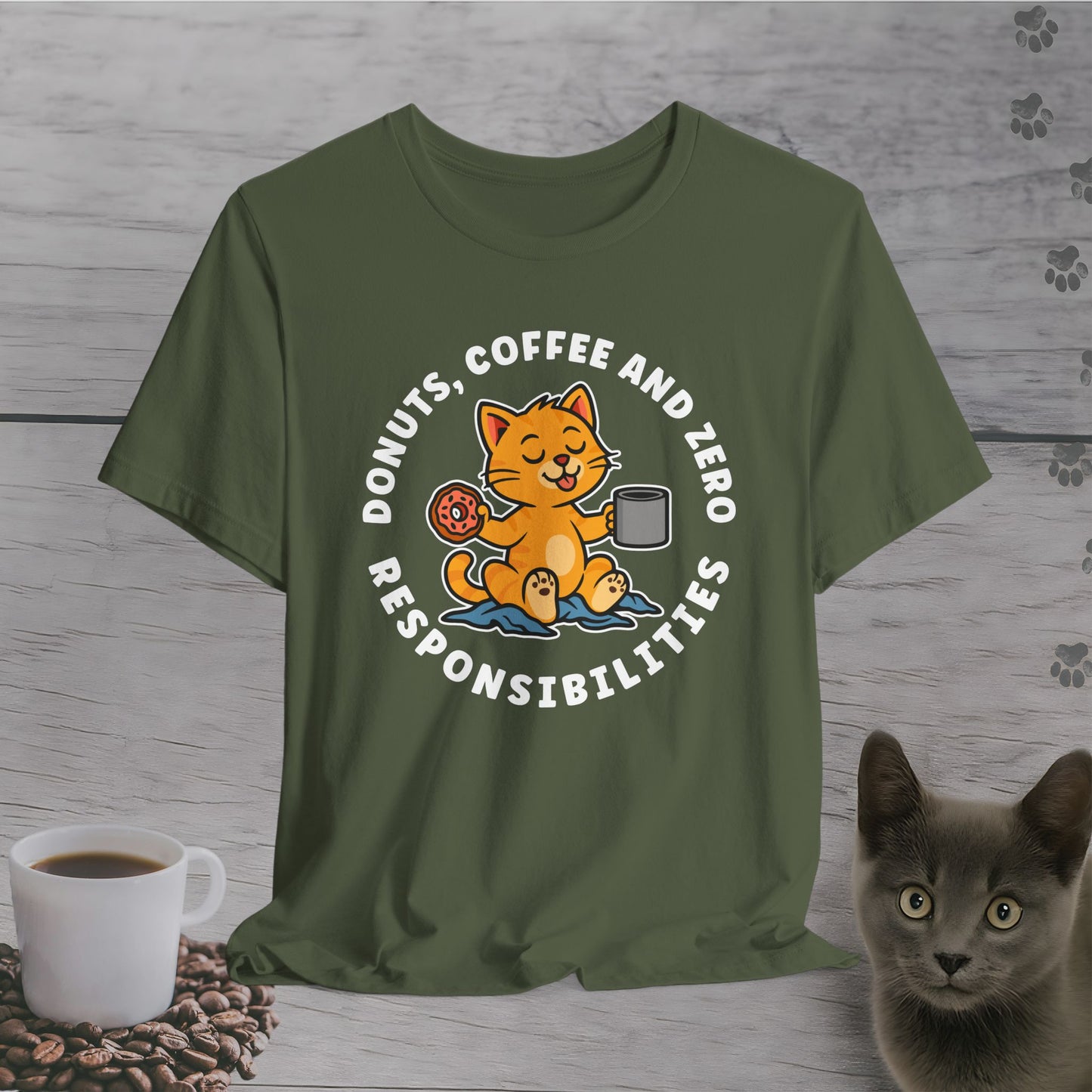 Zero Responsibilities Cat T-Shirt