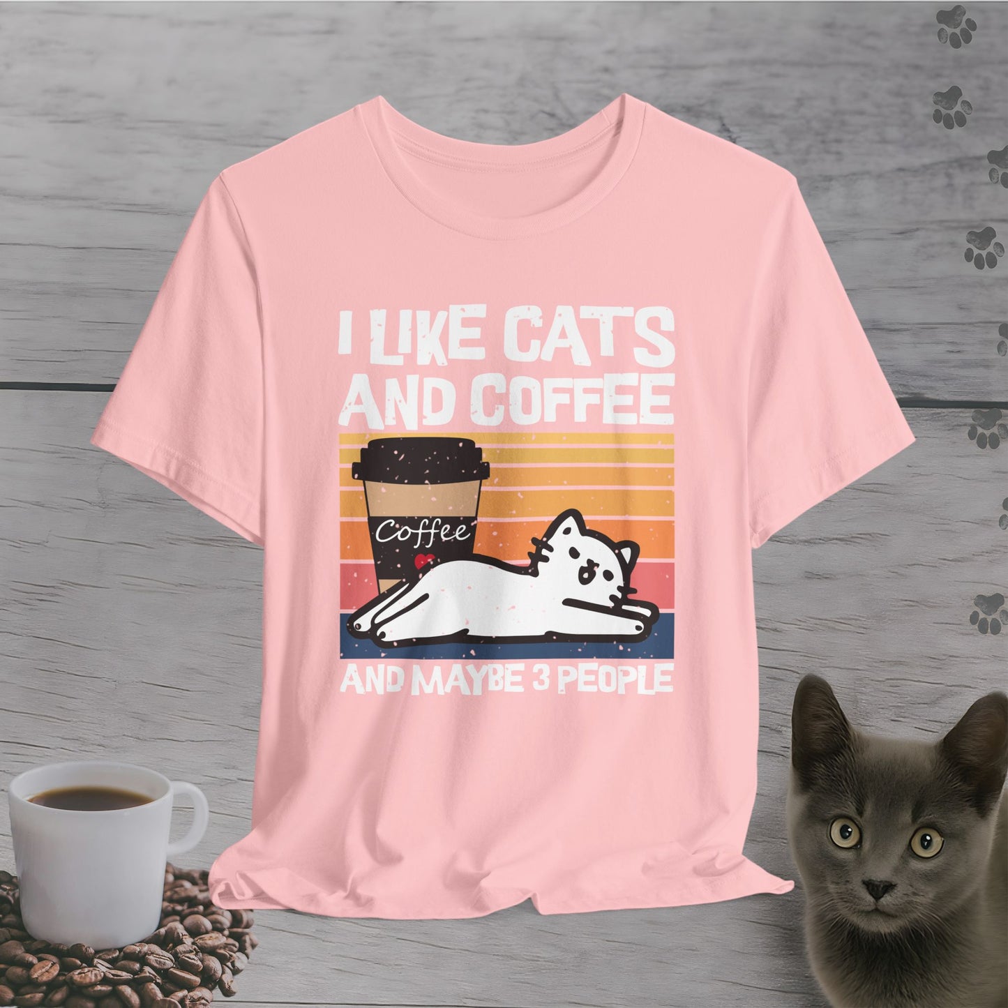 Funny I Likes Cats and Coffee T-Shirt