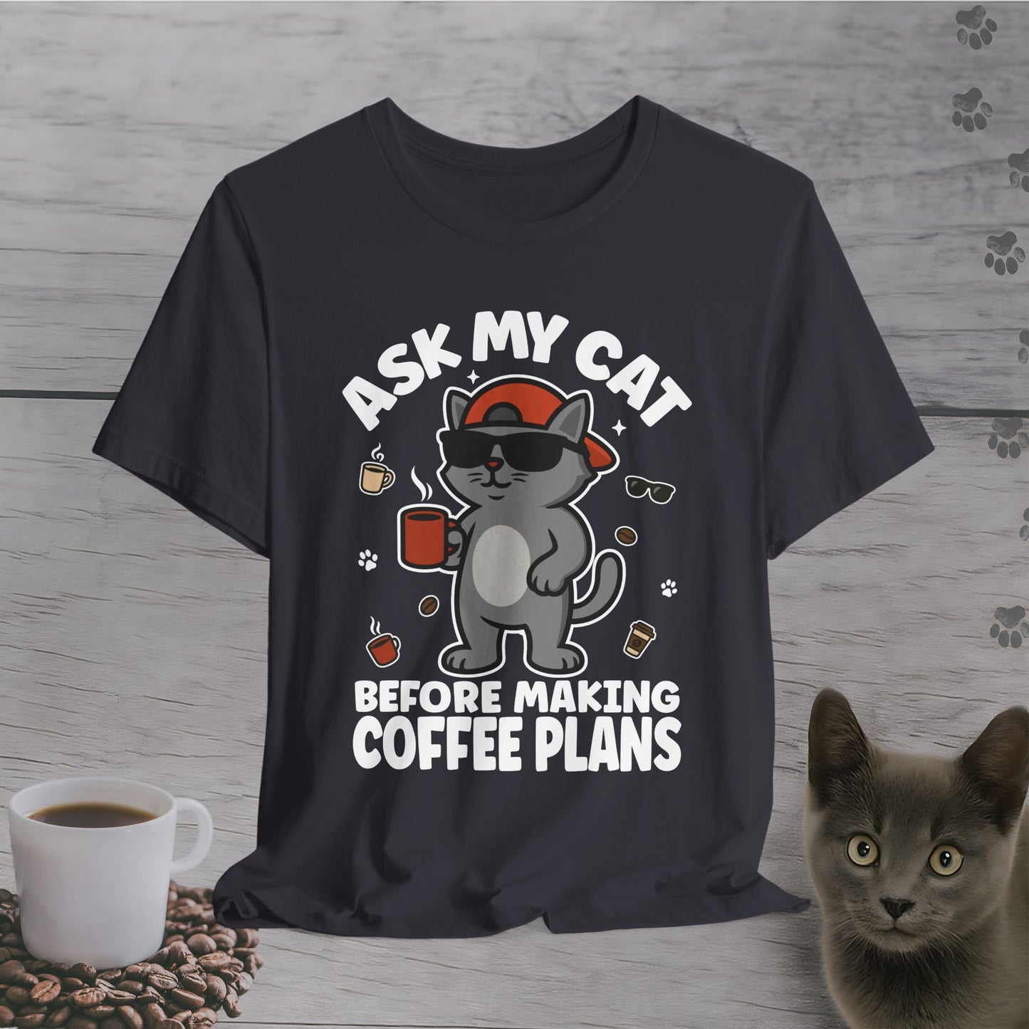 Boss Cat Coffee Rules T-Shirt