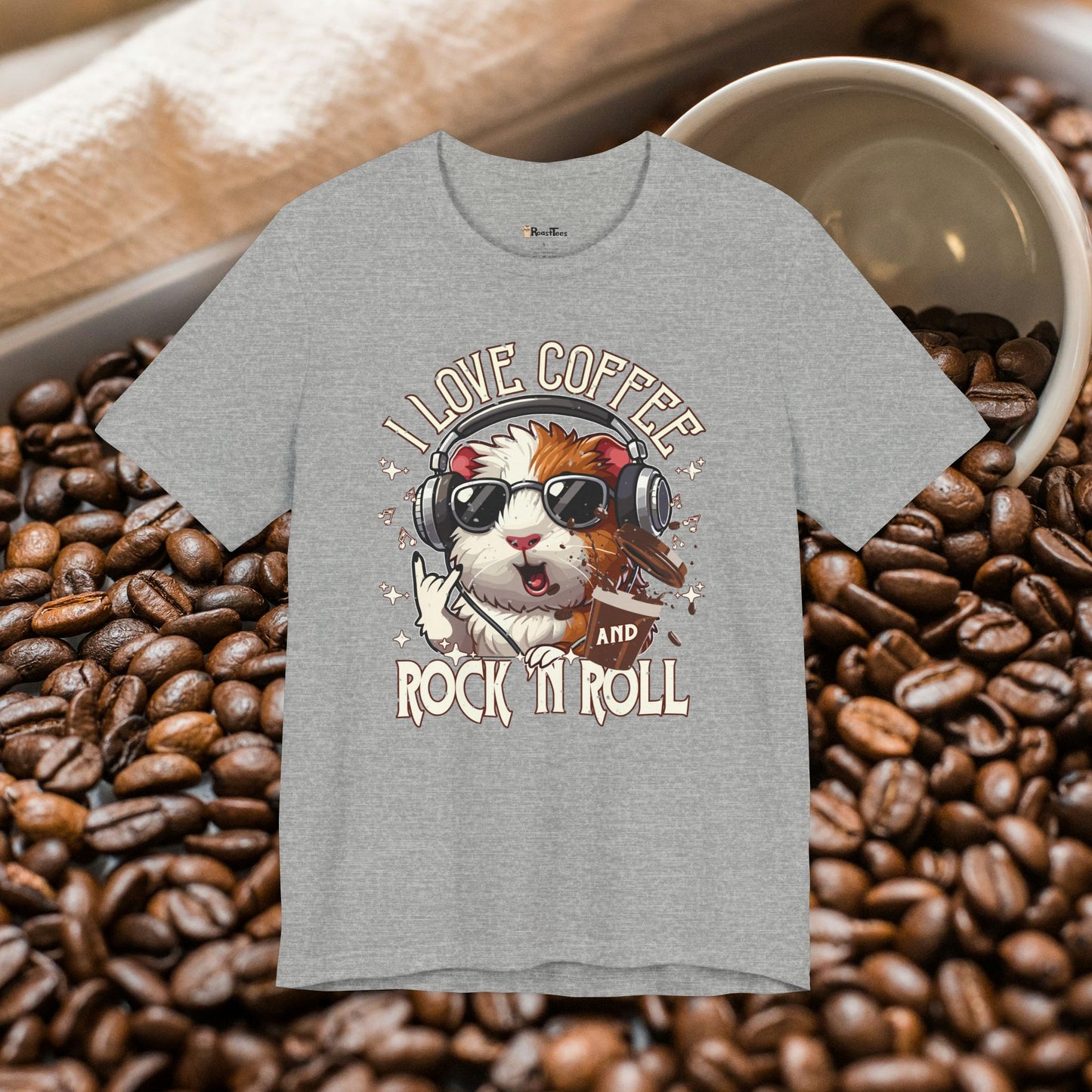 I Love Coffee and Rock 'n Roll T-Shirt