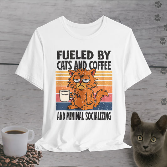 Anti-Social Cat Coffee T-Shirt