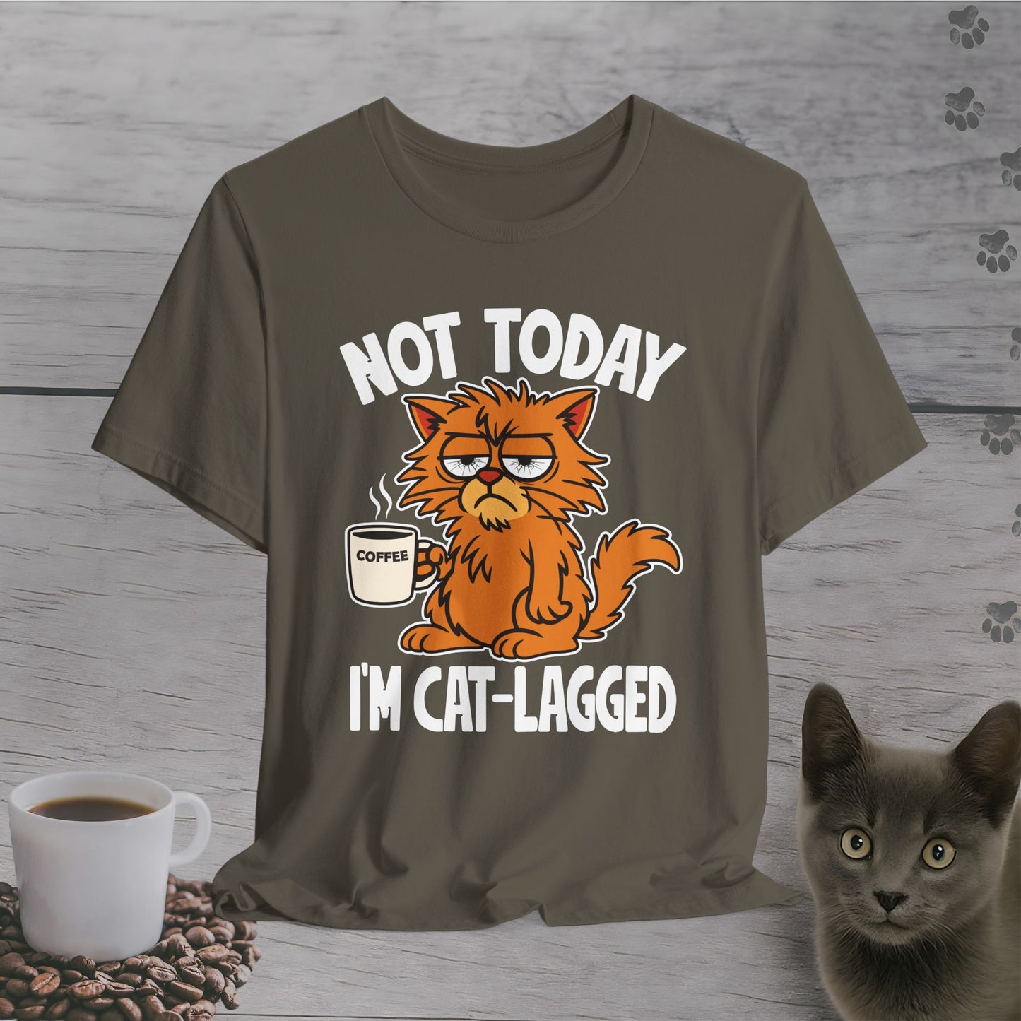 Not Today I'm Cat-Lagged T-Shirt