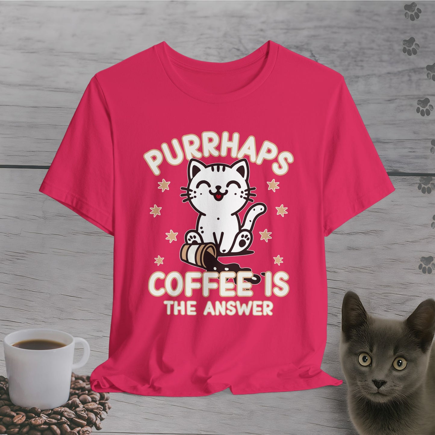 Purrhaps Coffee is The Answer T-Shirt