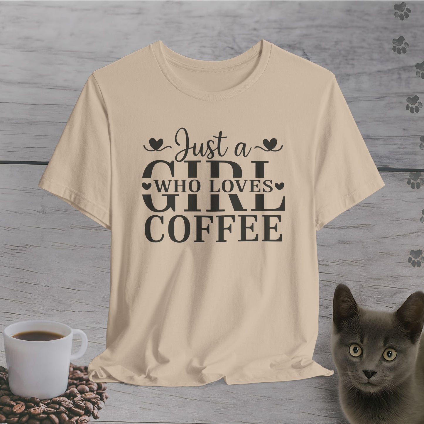 Lovely Just a Girl Who Loves Coffee T-Shirt