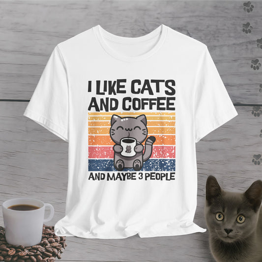 I Like Cats and Coffee T-Shirt