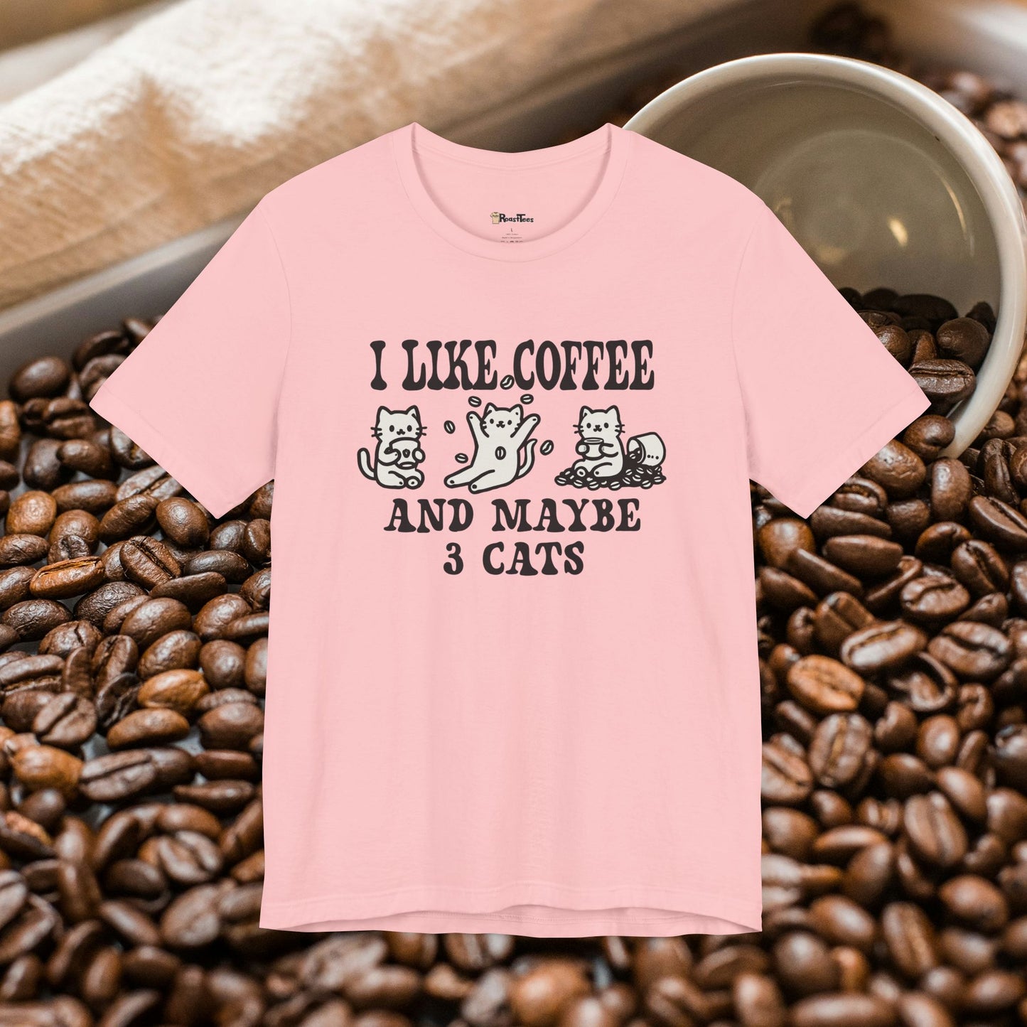 I Like Coffee and Maybe 3 Cats T-Shirt